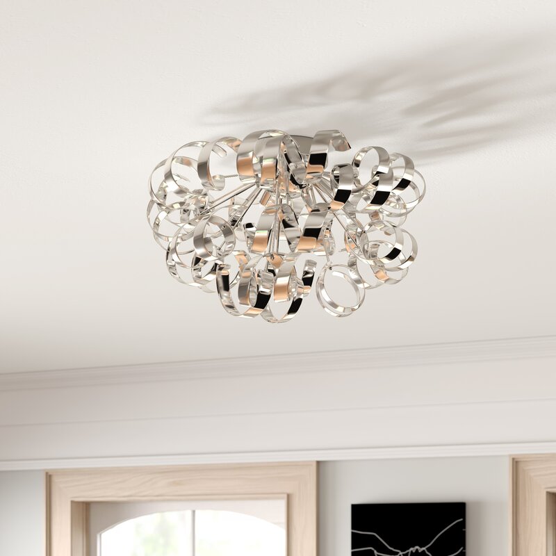 Zipcode Design Dianna 3 Light Flush Ceiling Light & Reviews | Wayfair.co.uk